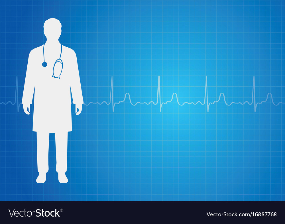 Medical Background With Doctor Royalty Vector Image
