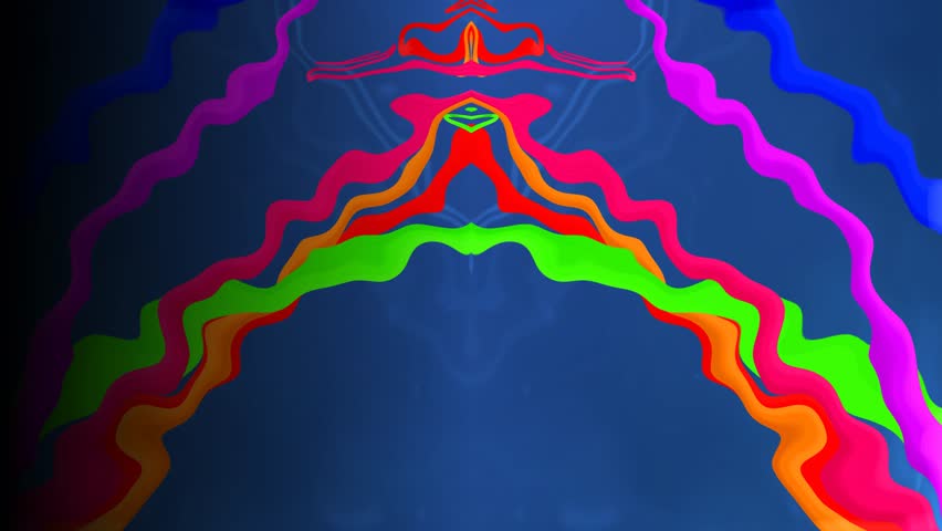 4k Psychedelic Pop Art Colorful Abstract Motion Background