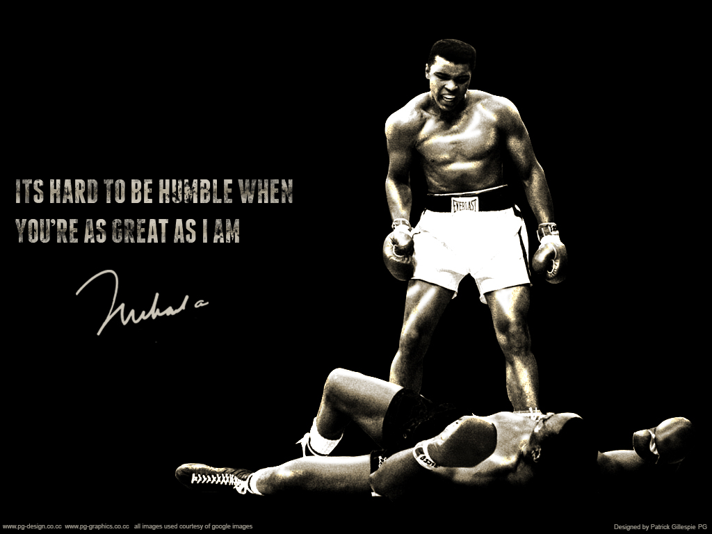 Muhammad Ali Hard to be Humble wallpaper by pgilladdy 1024x768