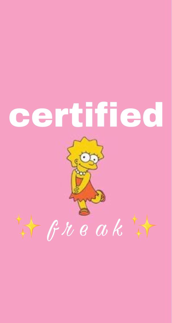 Certified Freak iPhone Wallpaper Girly Baddie