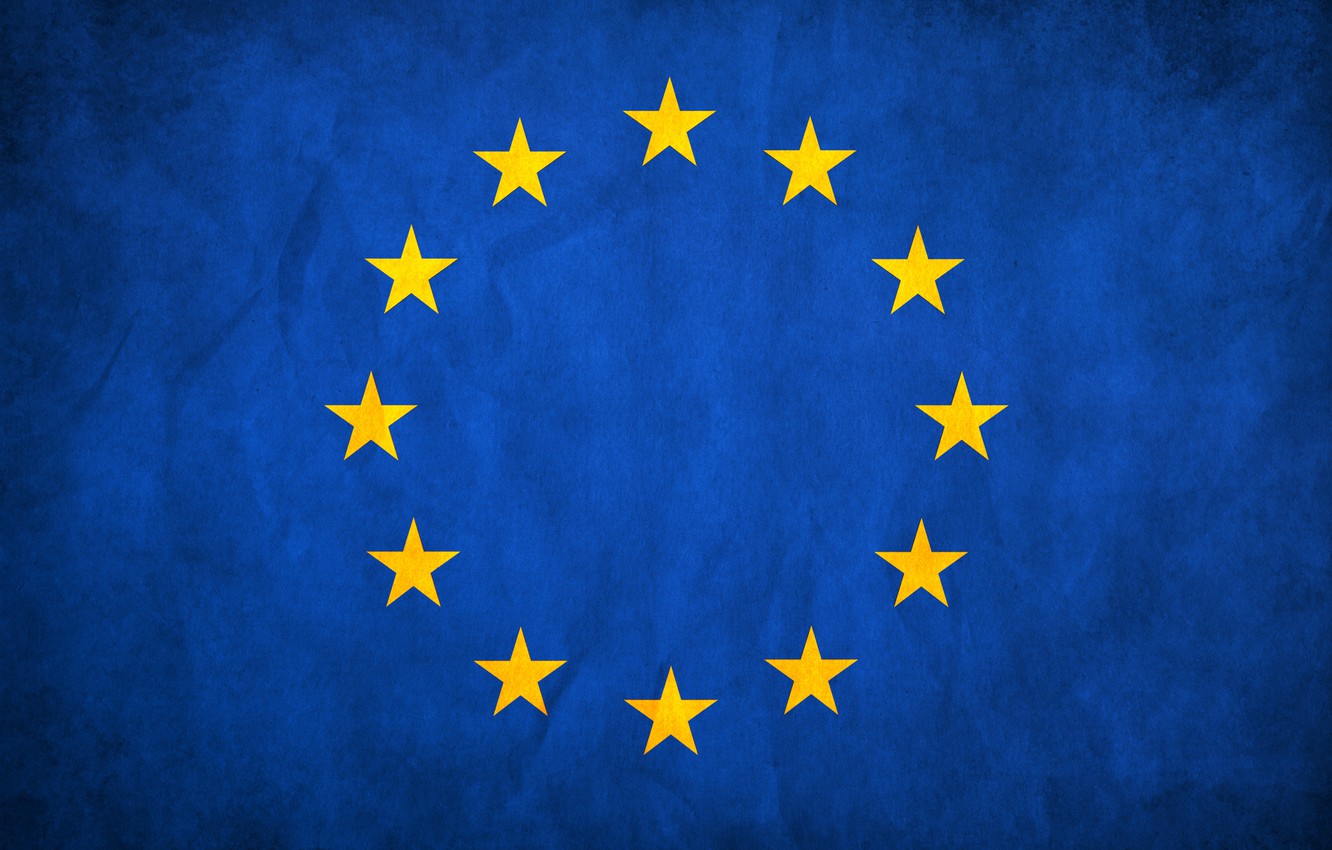 Wallpaper Stars Blue Flag Europe The European Union Image For