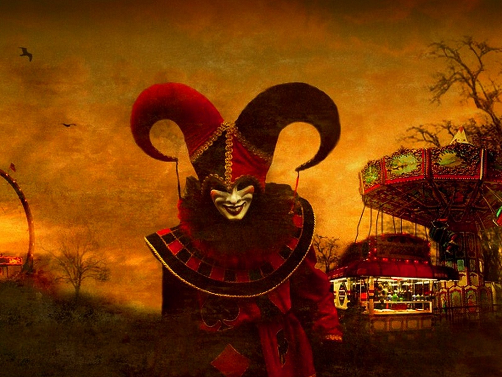 Scary Clown Wallpaper Submited Image