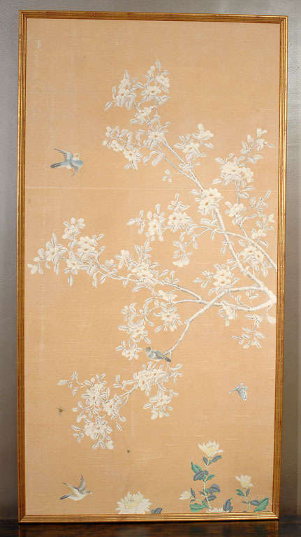 Framed Gracie Wallpaper Panels c1950 at 1stdibs