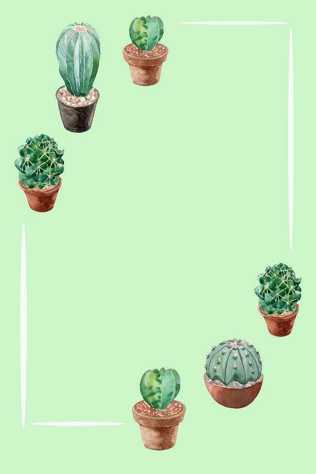 Cactus Art Poster Background Background