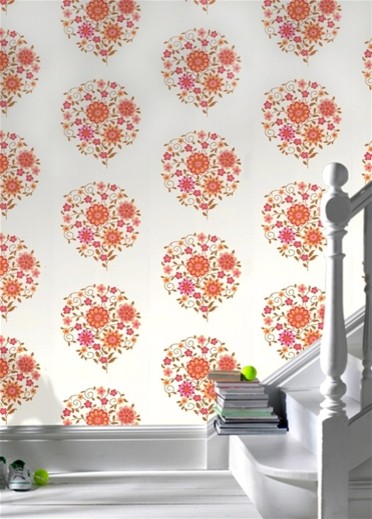 Amy Butler Memento Sunset Wallpaper Eclectic By Layla