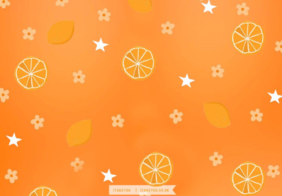 Delightful Summer Wallpaper Ideas Orange Background For
