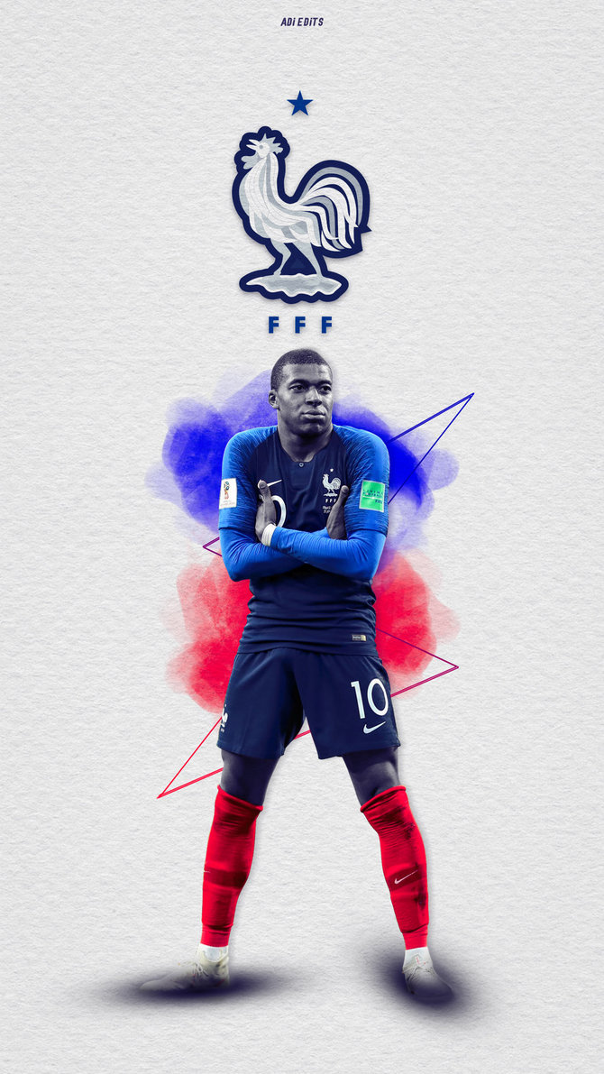 Download wallpapers Kylian Mbappe, 4k, french footballers, FFF, abstract  art, France National Team, …