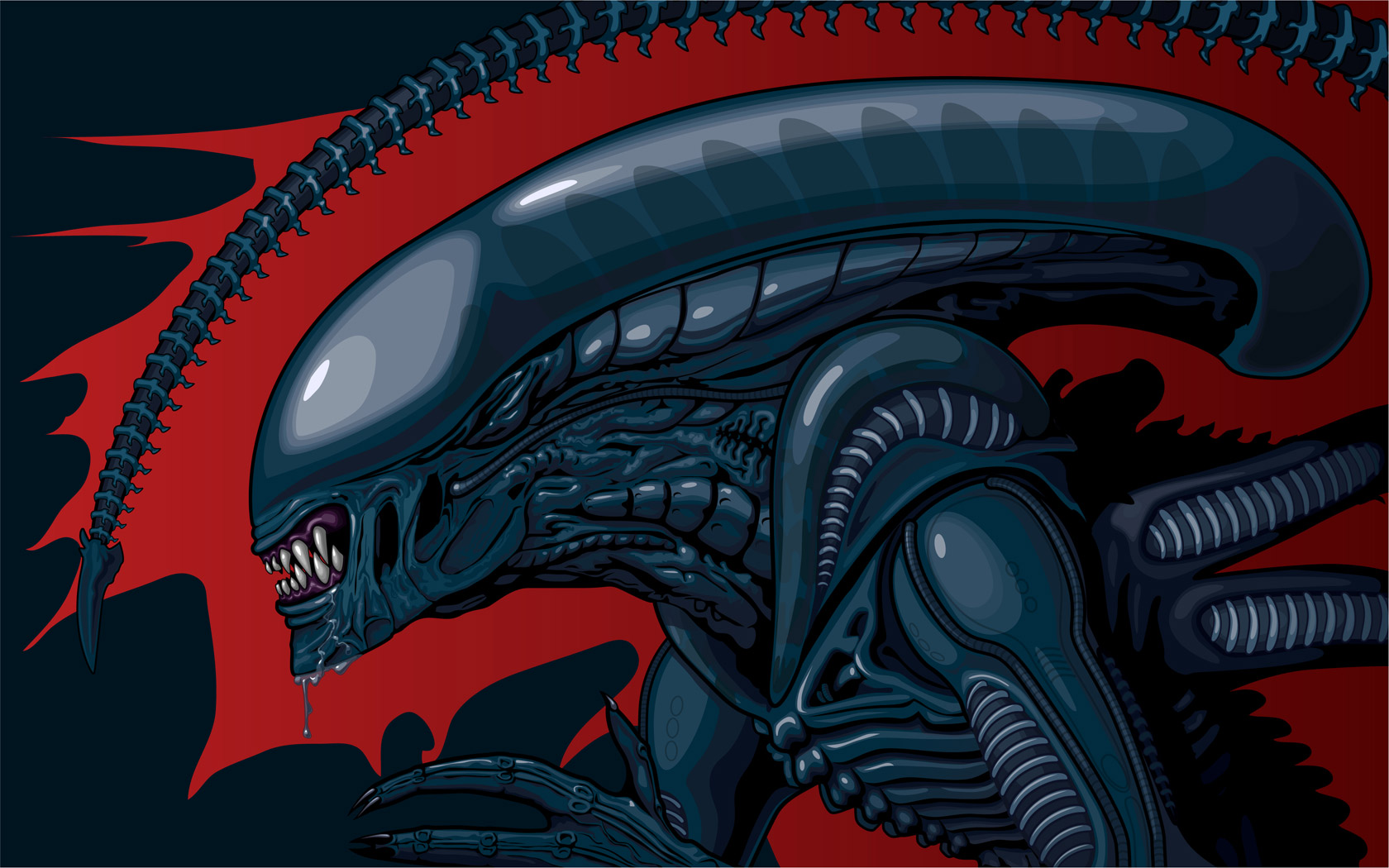 Alien Puter Wallpaper Desktop Background