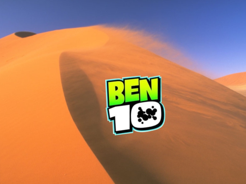 Ben Ten Logos Wallpaper In Classic Desert Wind Background