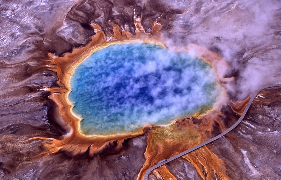 HD Wallpaper Grand Prismatic Spring In Yellowstone National Park