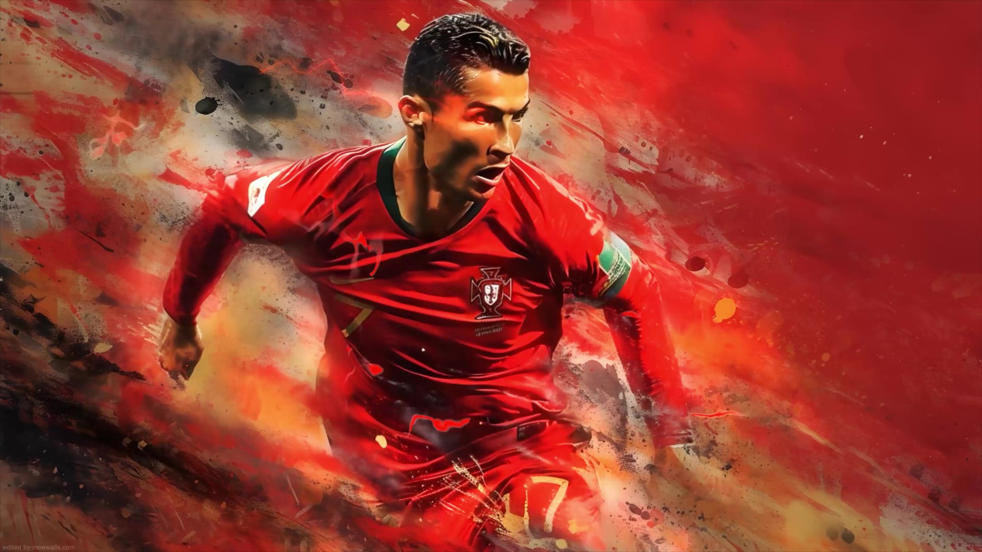 Cristiano Ronaldo in a Portugal Jersey