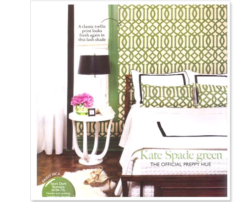 Haymarket Designs Green with Trellis Envy