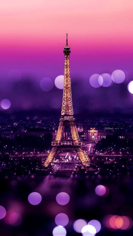 Eiffel Tower Night Bokeh Lights Amazing Landscapes The Color