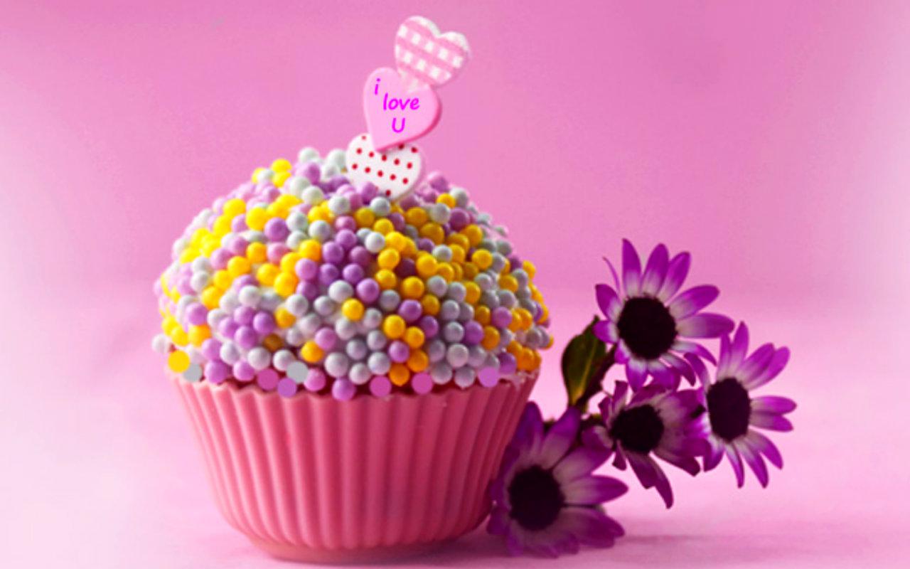 Pink Cupcake High Quality And Resolution Wallpaper On