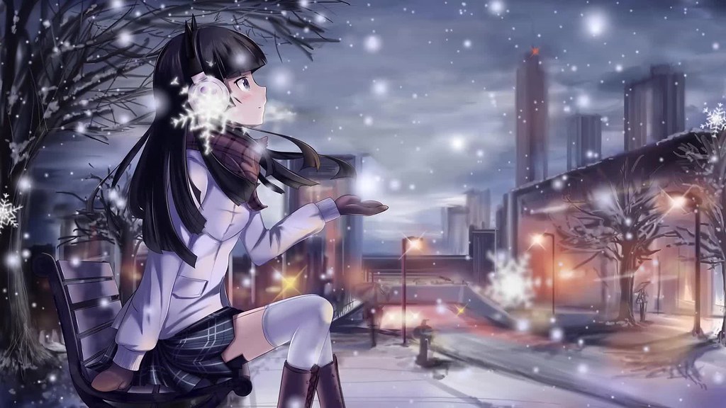 Anime Girl Winter Snow Live Wallpaper n Me Flickr Good Wallpapers 1024x576