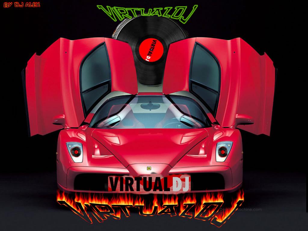 Vermelho Virtual Dj Papel De Parede Sobre Carro