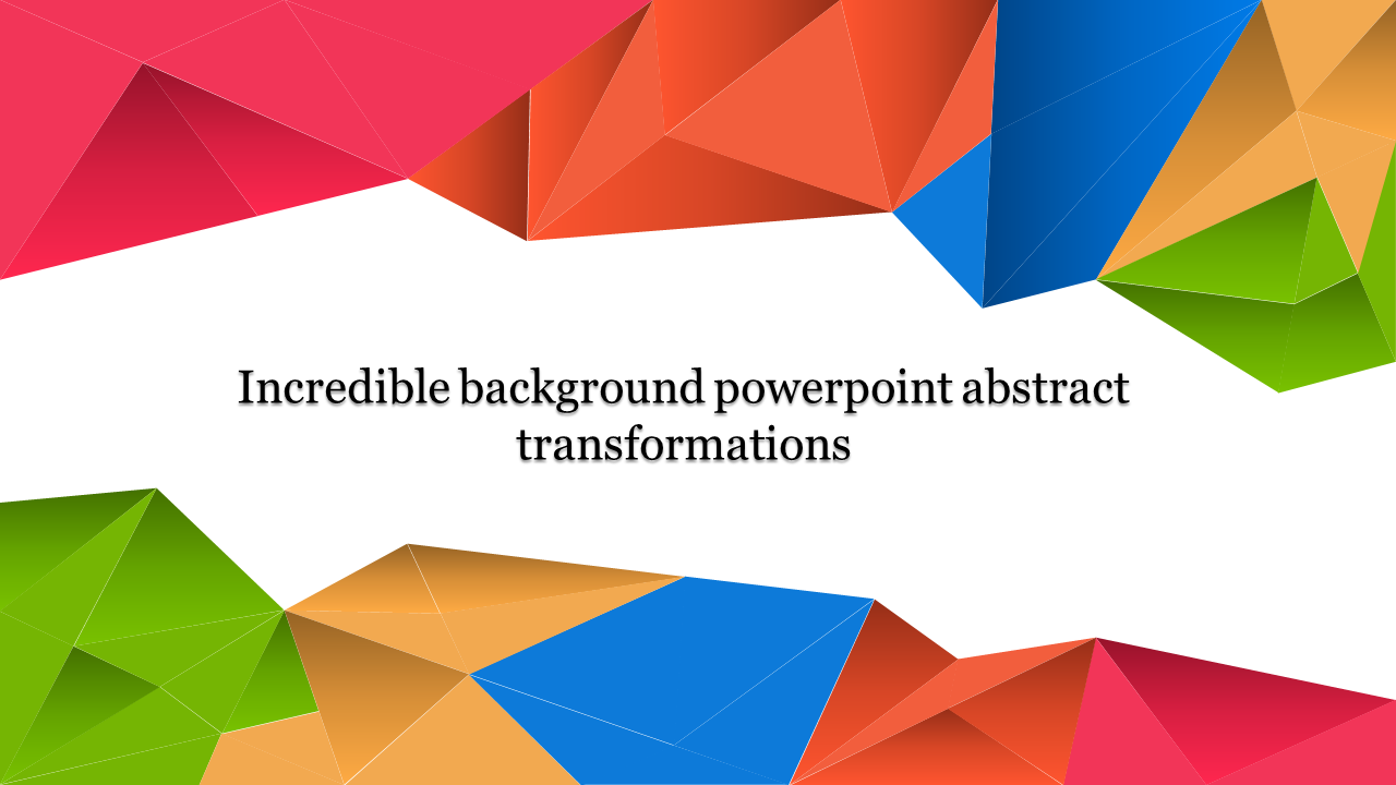 Colorful Background Powerpoint Abstract Triangle Designs Slideegg