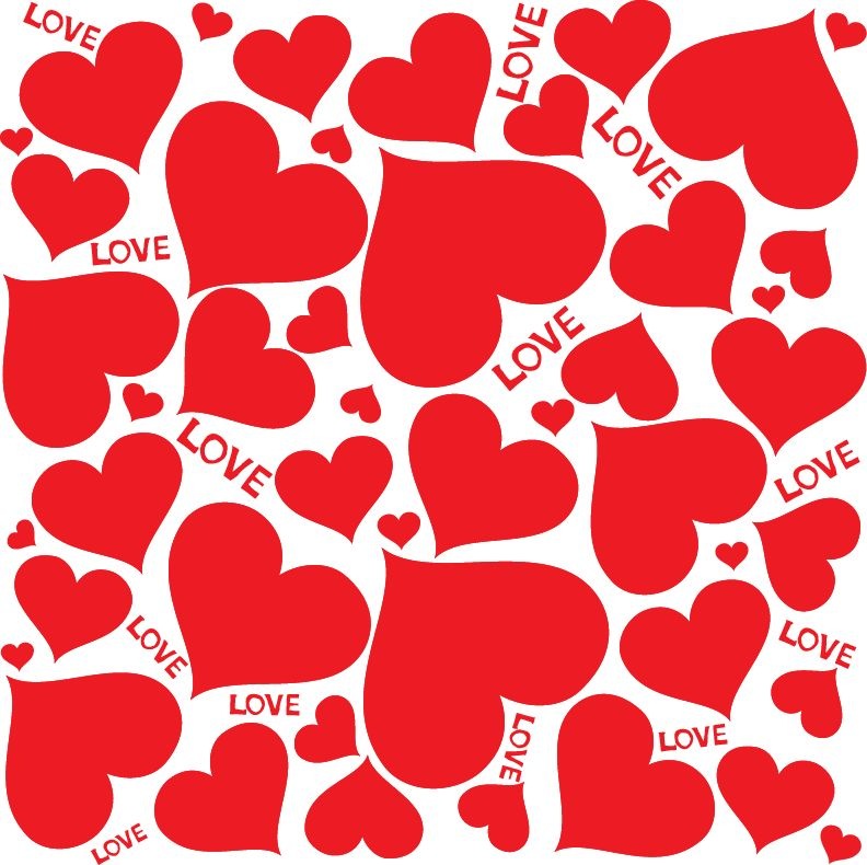 Love Hearts Vector Background Graphics All Web