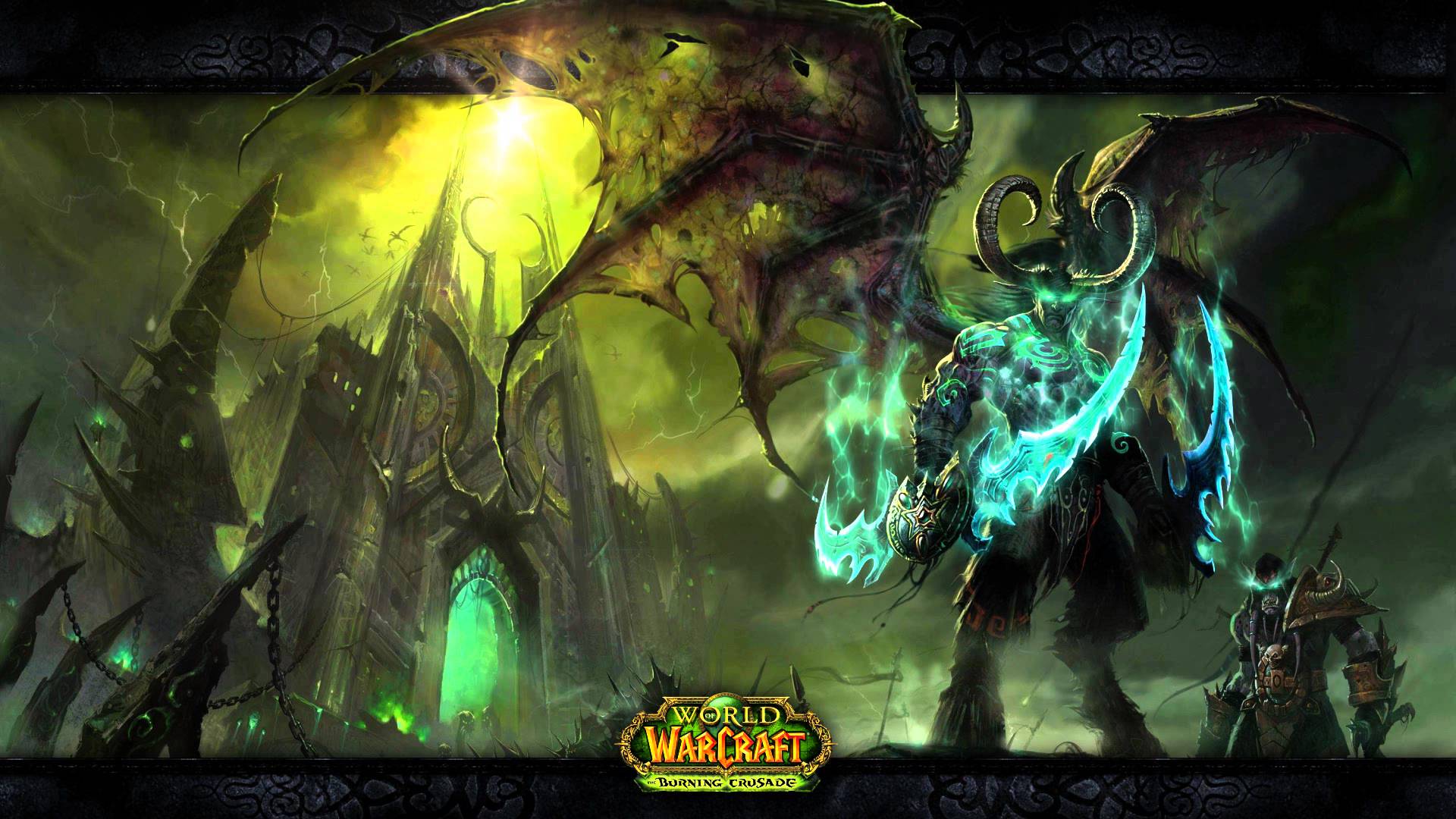 World Of Warcraft Illidan And The Black Temple Motion Background