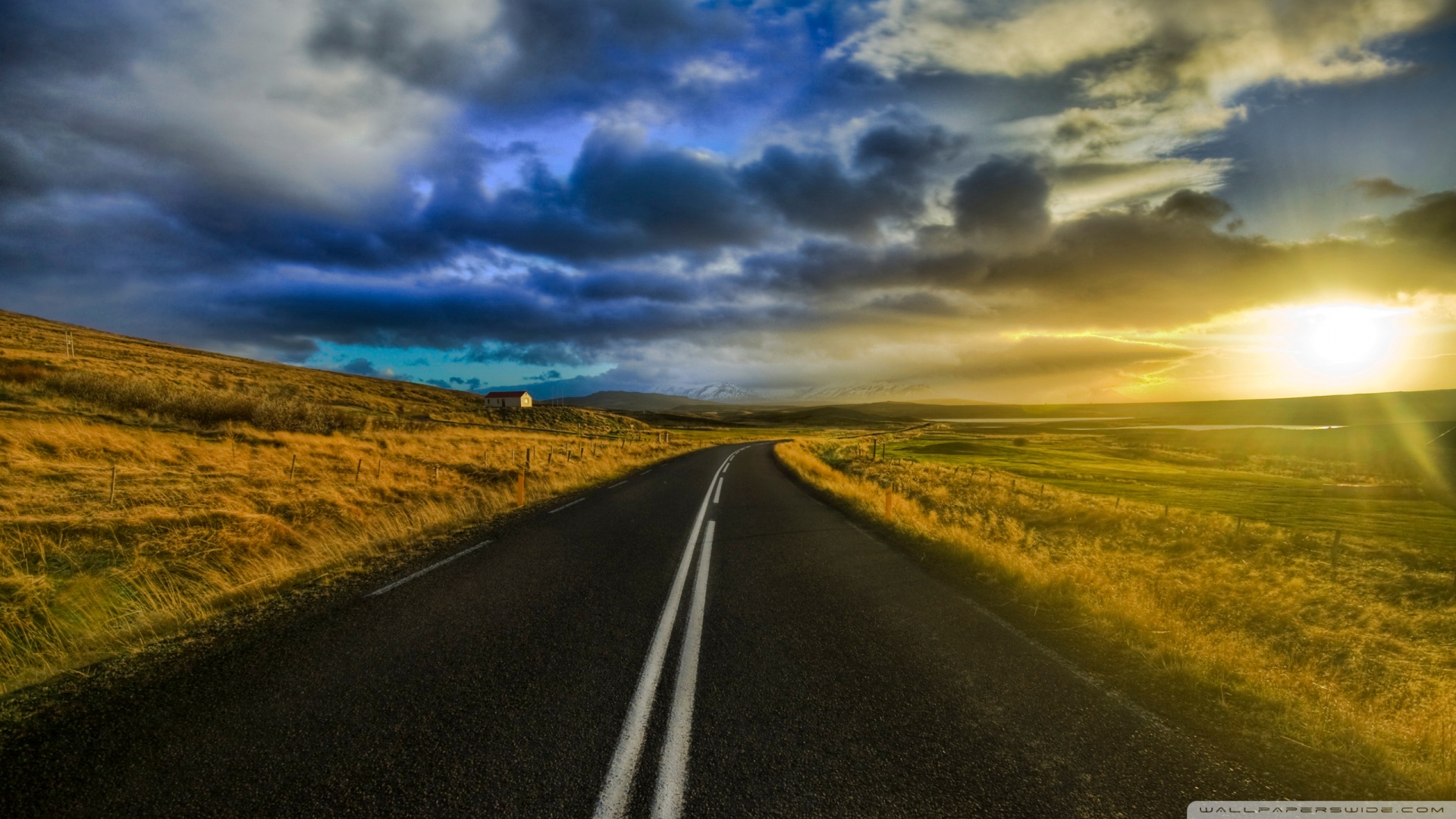Open Road In Iceland Wallpaper The