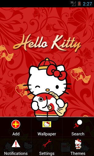 Bigger Hello Kitty Home For Android Screenshot