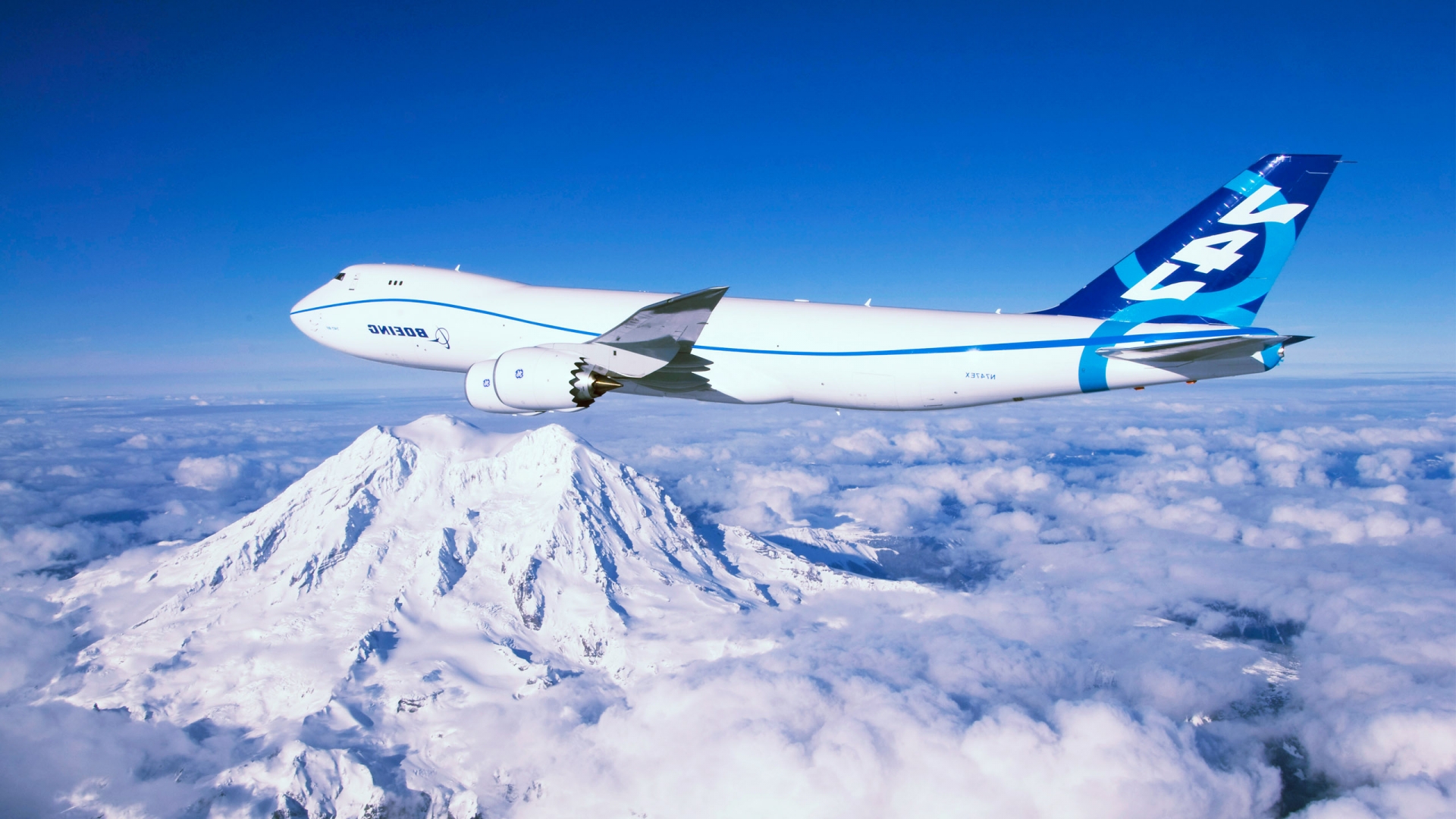 Boeing In Ice Mountain HD Wallpaper