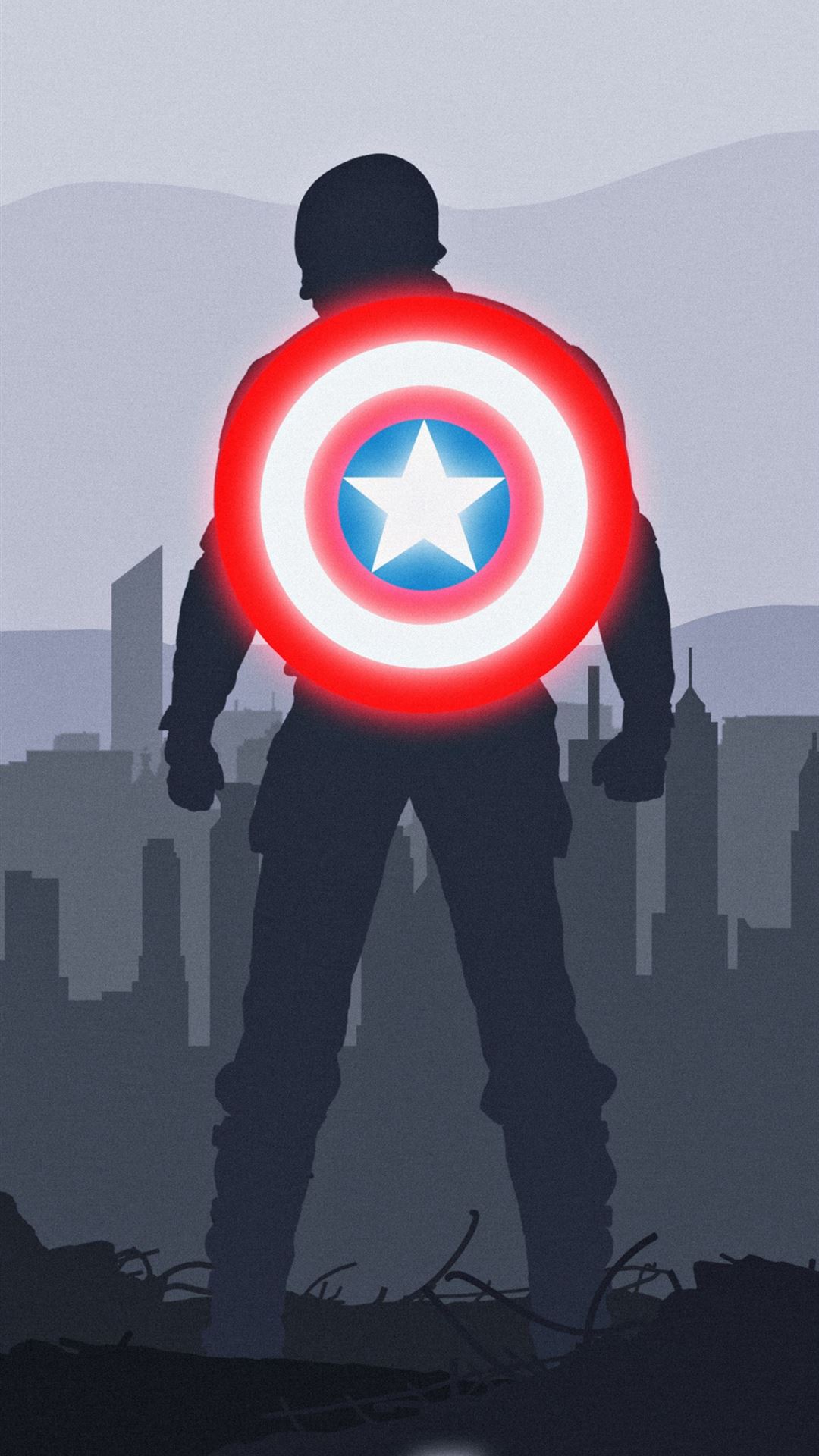 Captain America Shield iPhone Wallpaper