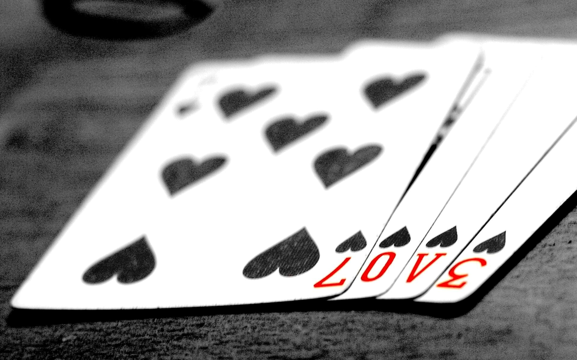 Love Playing Cards HD Wallpaper