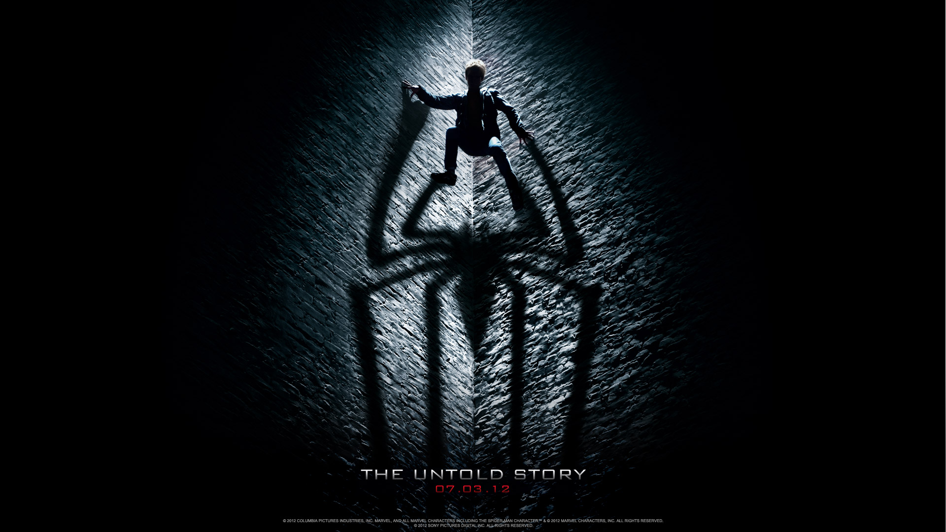 the amazing spider man 2012 shadow wallpaper the amazing spider man 1920x1080