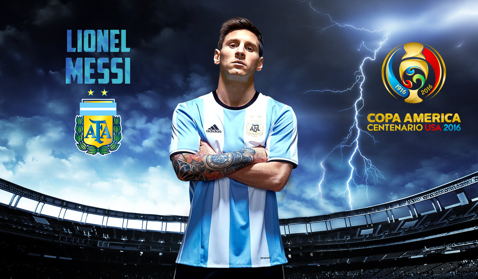 Lionel Messi Copa America Centenario Argentina By