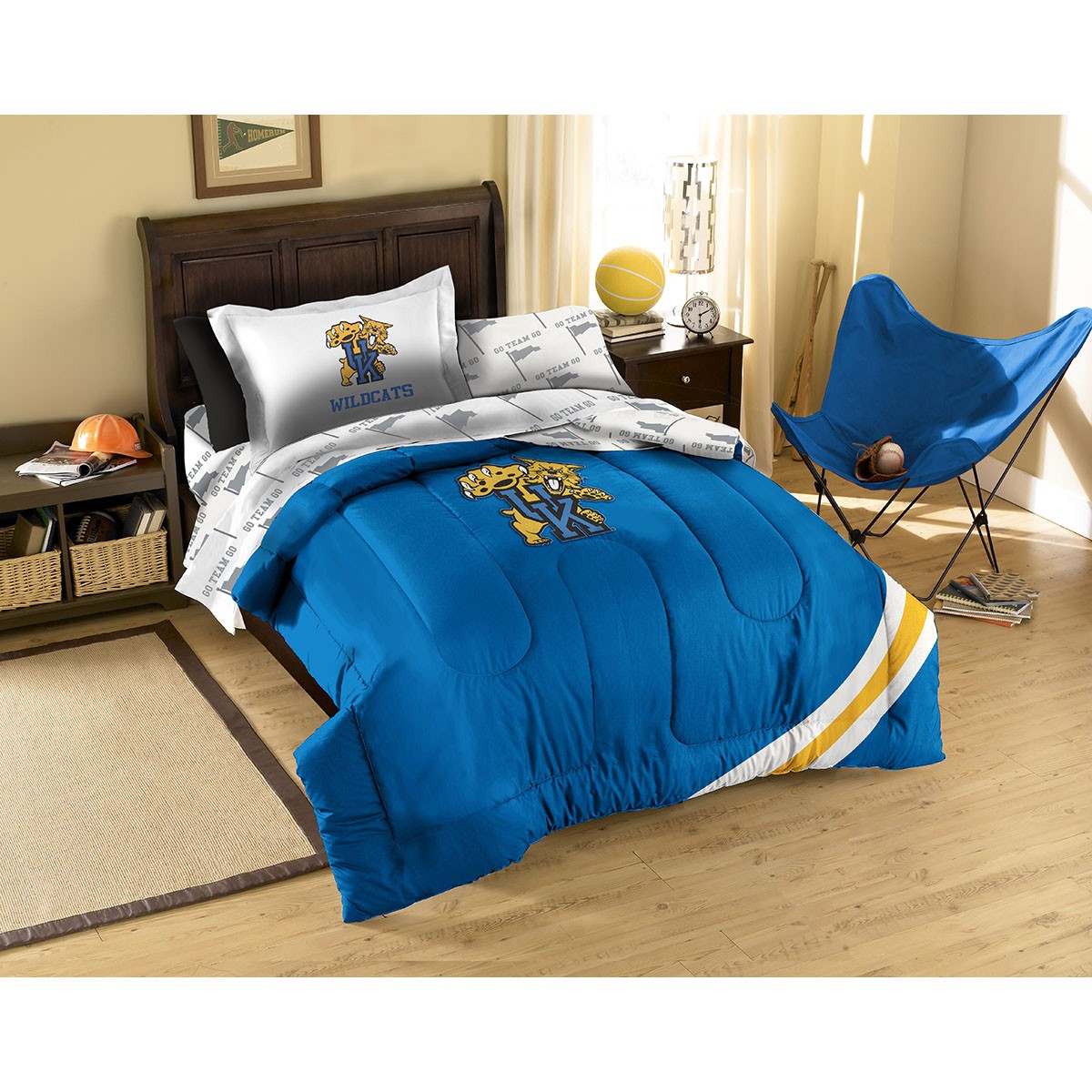Kentucky Wildcats Contrast Twin Forter Bed In A Bag