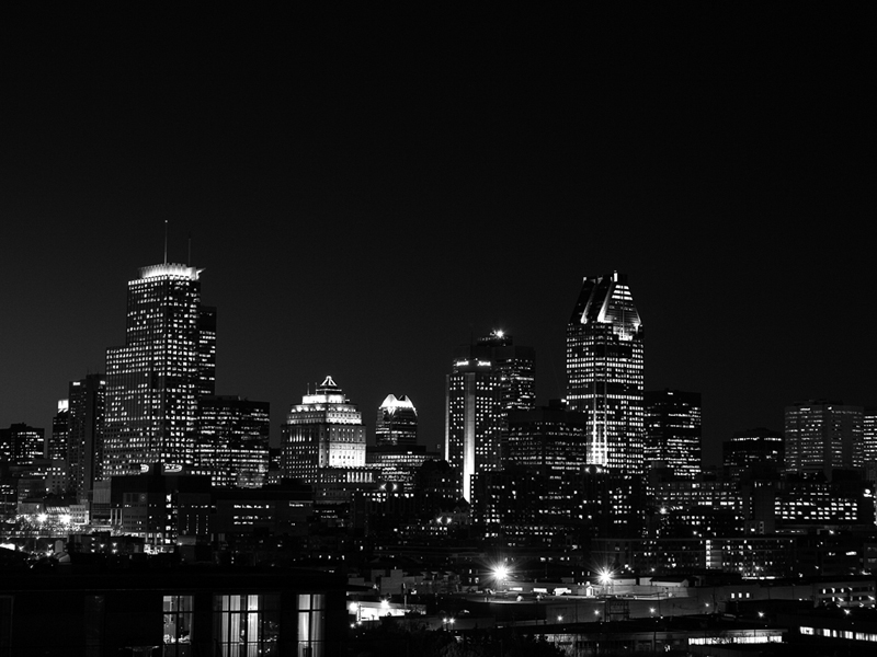 Montreal Wallpaper Bw By Fiona