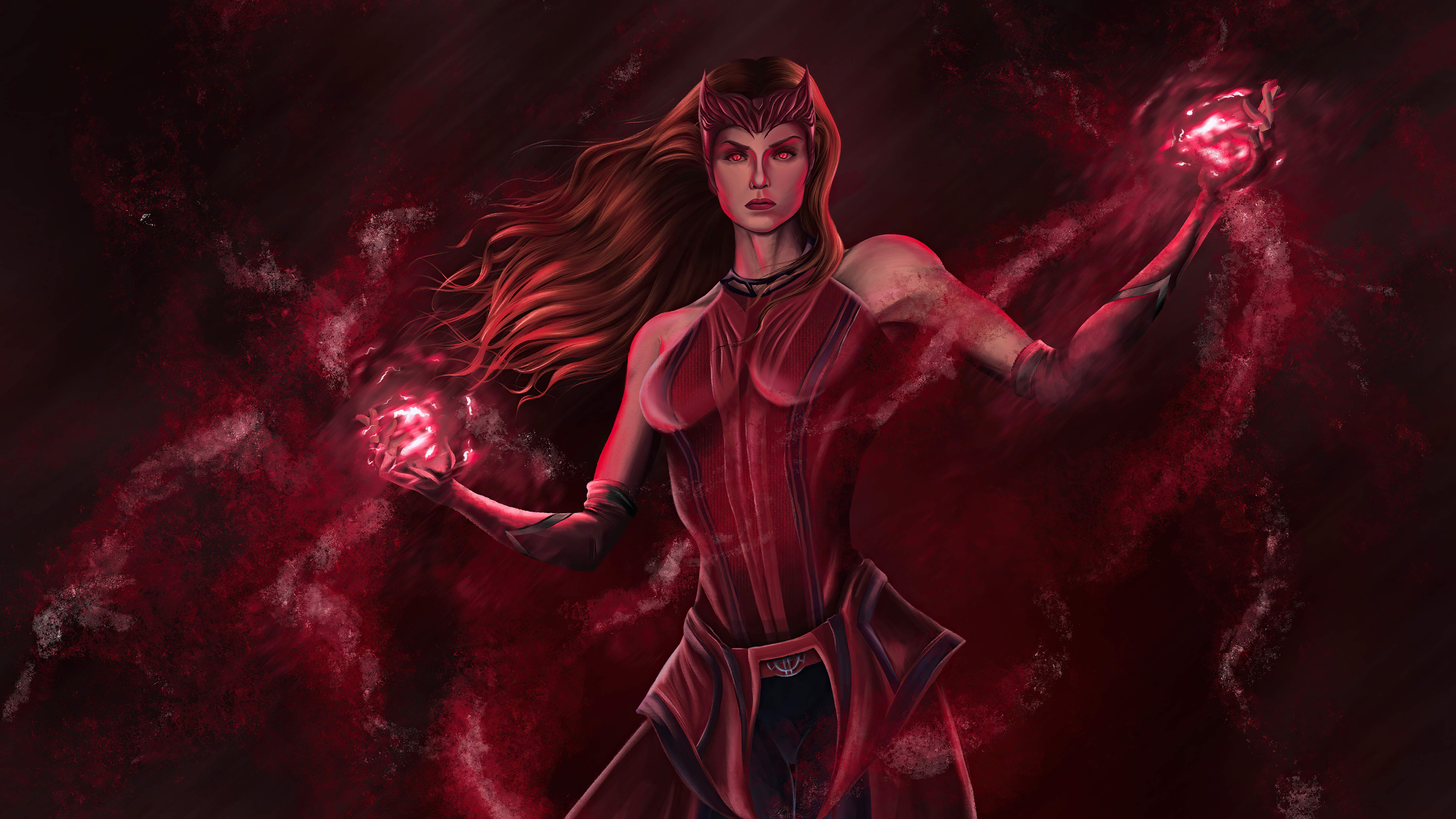 Wallpaper 4k The Scarlet Witch Wanda Maximoff From Marvel