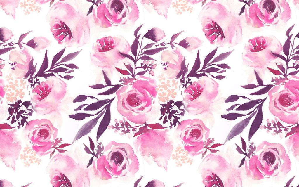 Photo Watercolor Roses Background Jpg