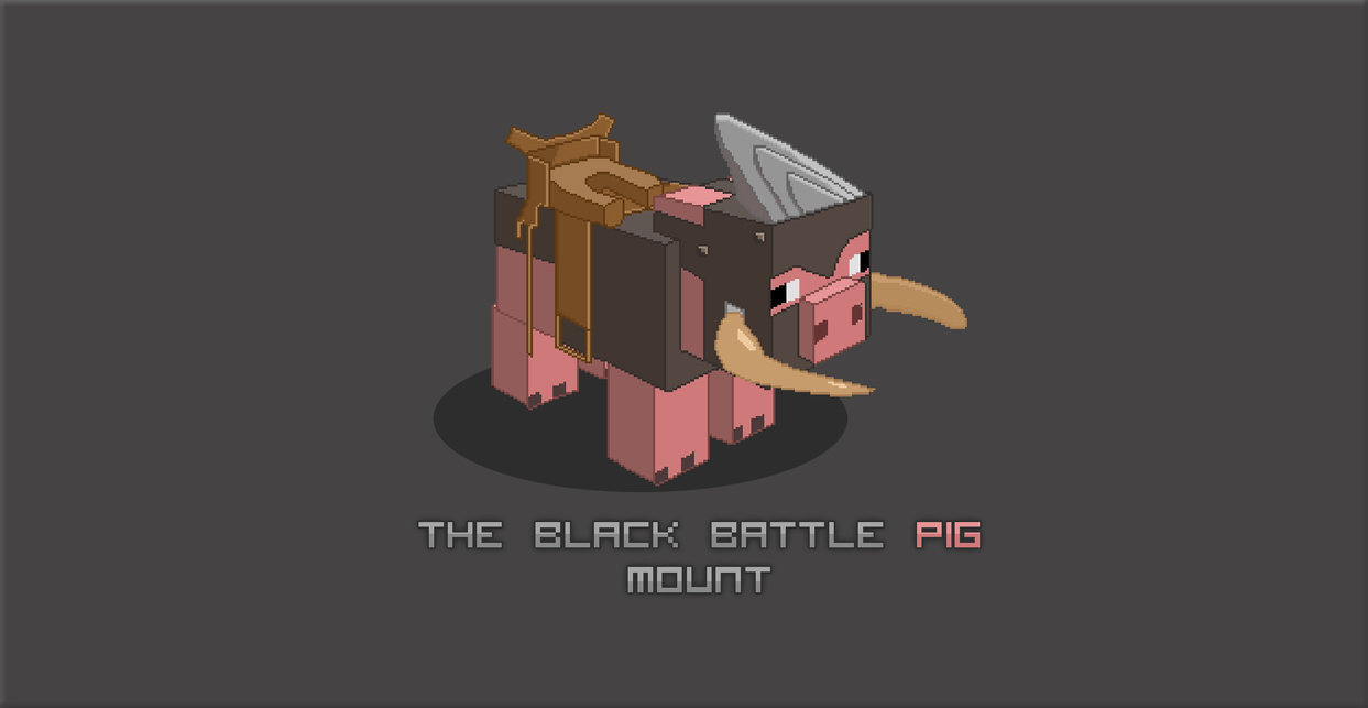 Minecraft Pig Face Wallpaper Minecraft black battle pig