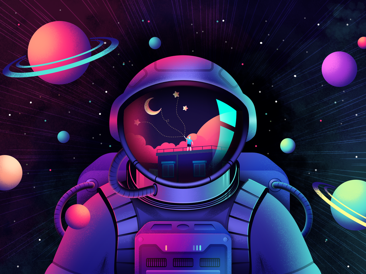 Live gift Space drawings Astronaut wallpaper Astronaut