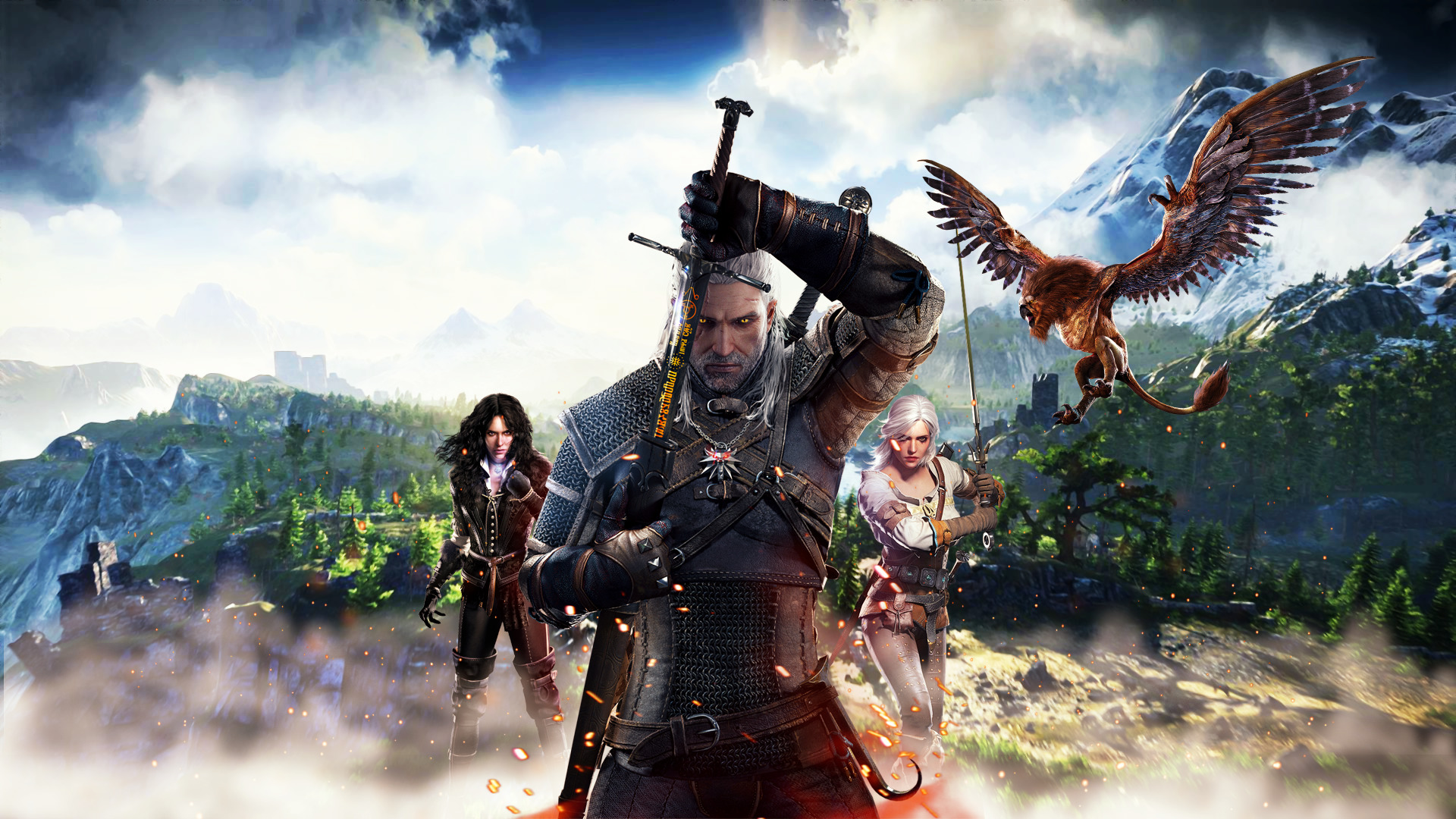 Wallpaper 4k Pc The Witcher Paling Gokil