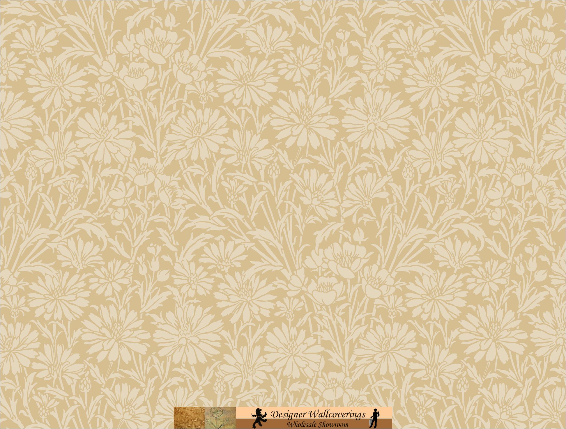 Diana Daisy Wall Paper Tag Designer Wallcoverings