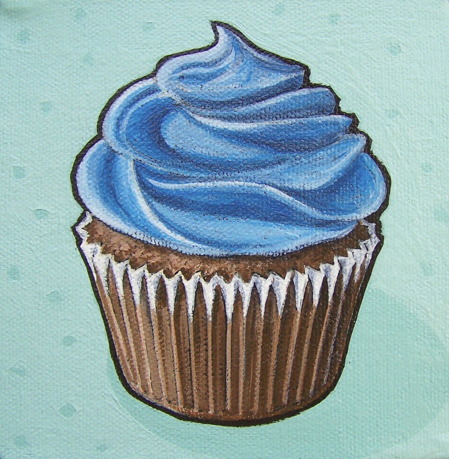 Go Back Pix For Blue Cupcake Background