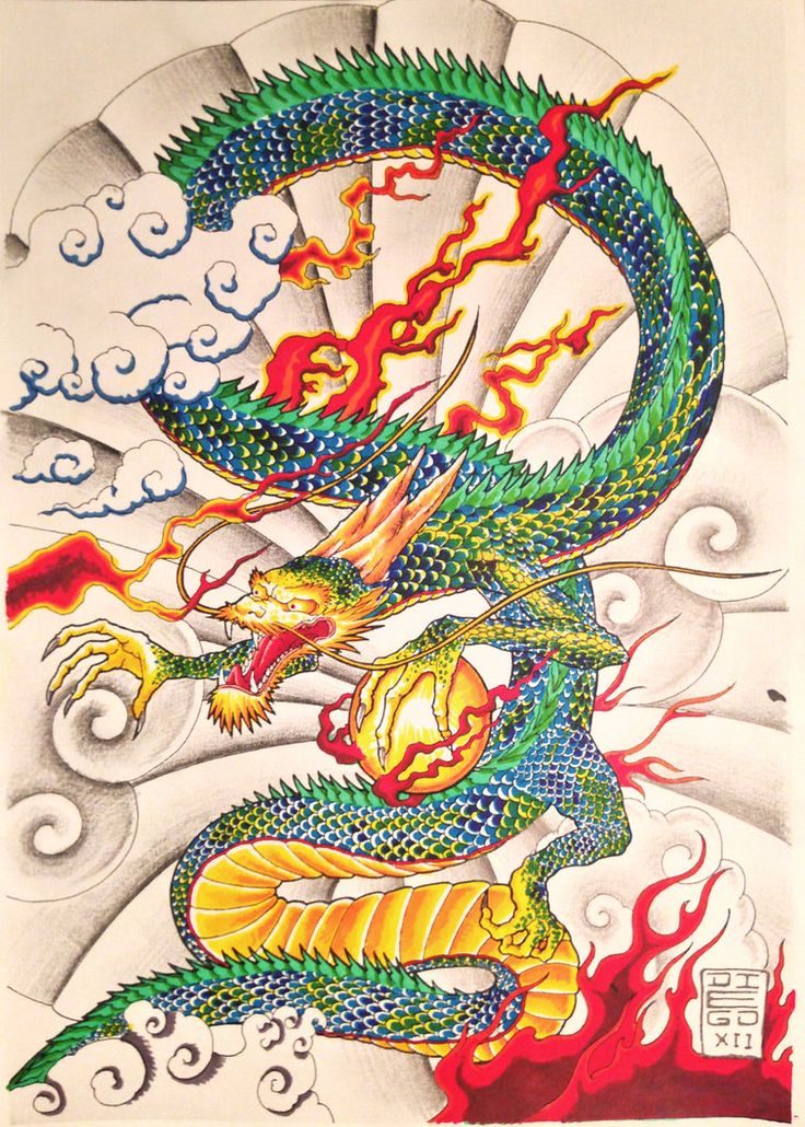 Japanese Dragon Tattoo Wallpaper