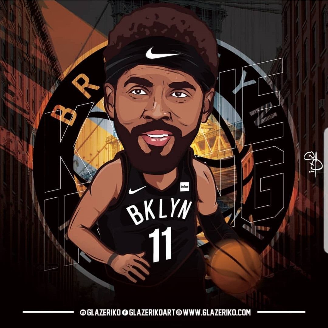 Al Hughes On Basketball Art Kyrie Irving Celtics Nba