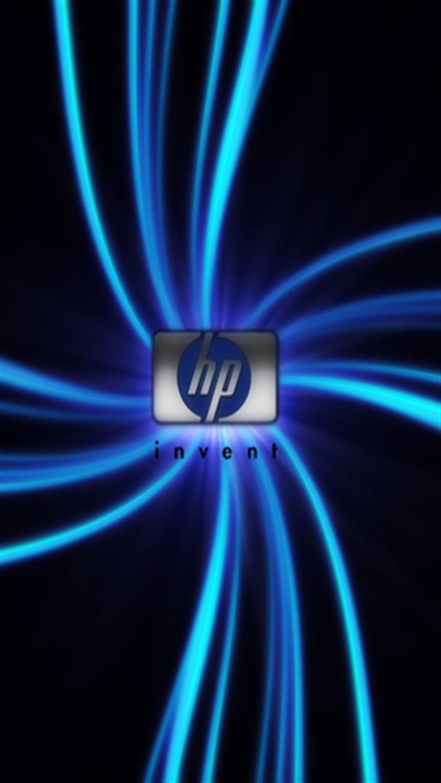 Hp Logo 3d iPhone Wallpaper