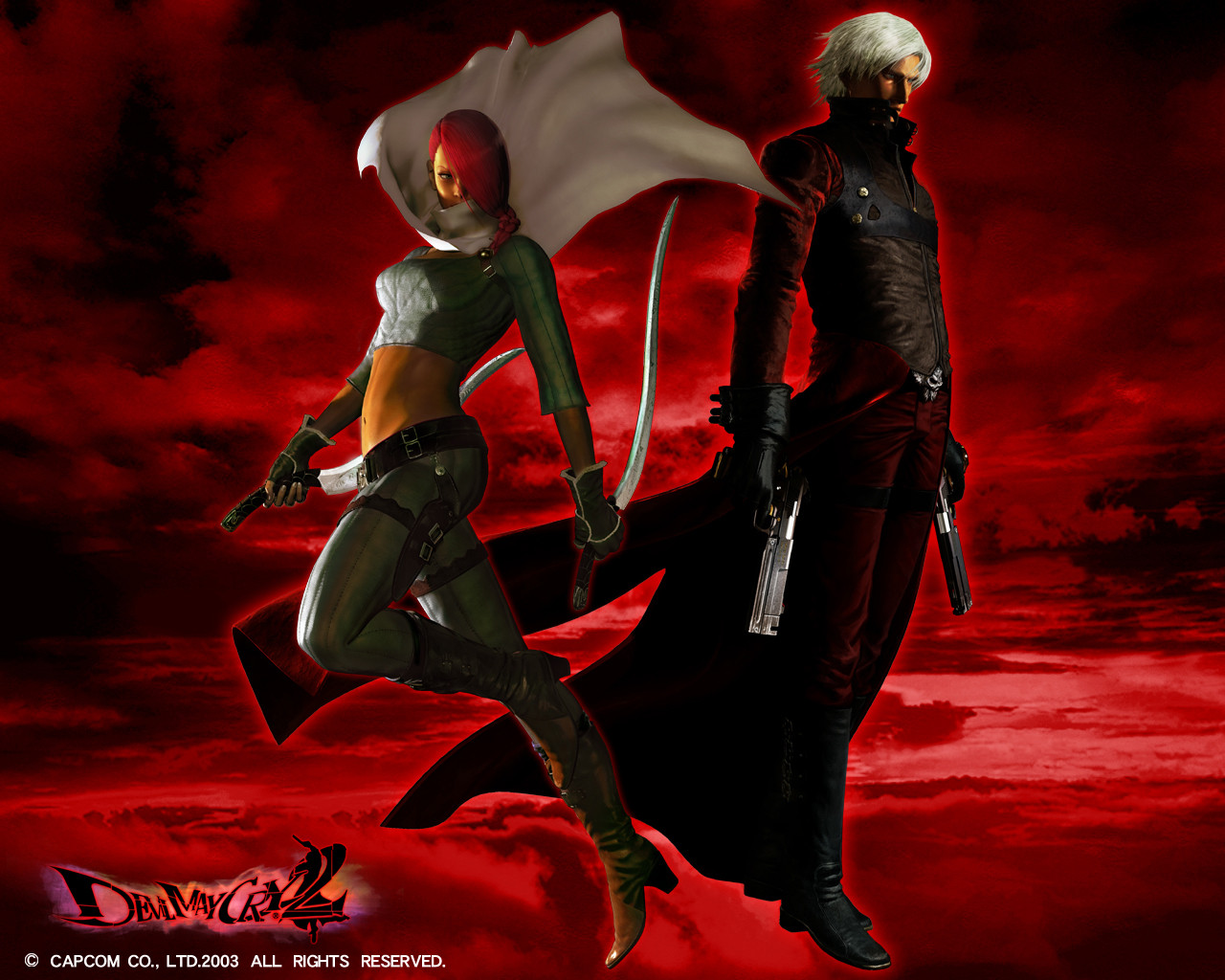 Dante and Lucia   Devil May Cry 2 1280x1024