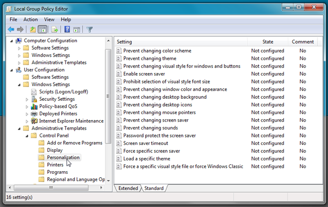 How To Restrict User Access Enforce Windows Personalization