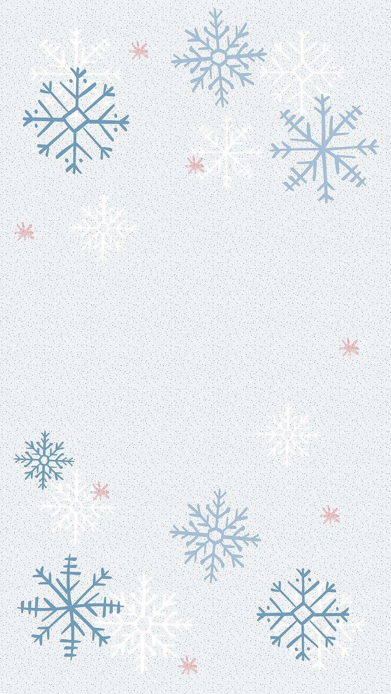 Blue Snowflake Background Christmas Winter Photo Rawpixel