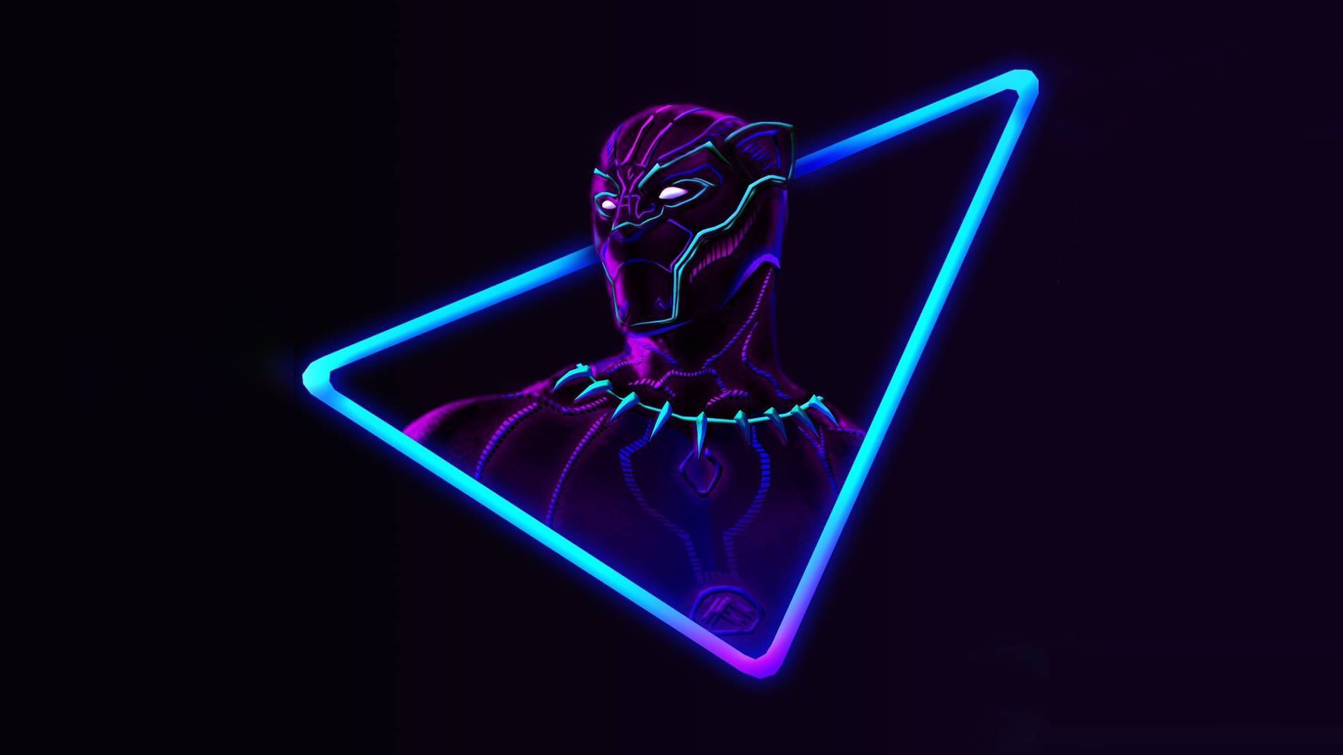 Neon Avengers Desktop Wallpaper Based On Artwork By