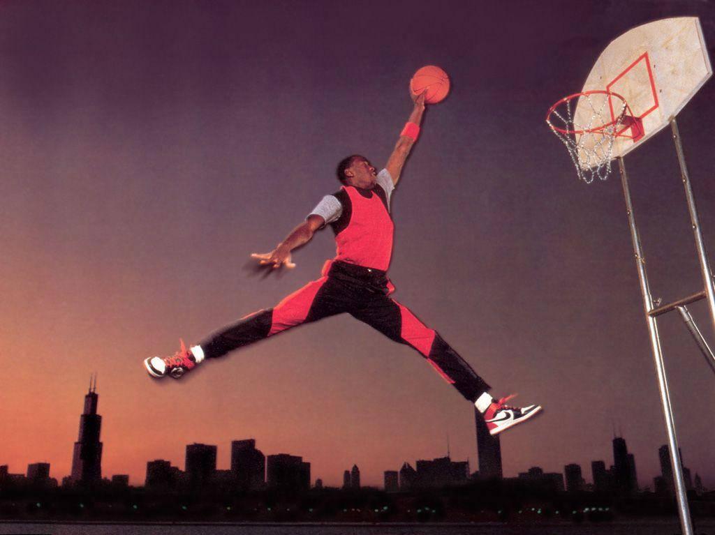 Legendary Nba Star Michael Jordan Wallpaper
