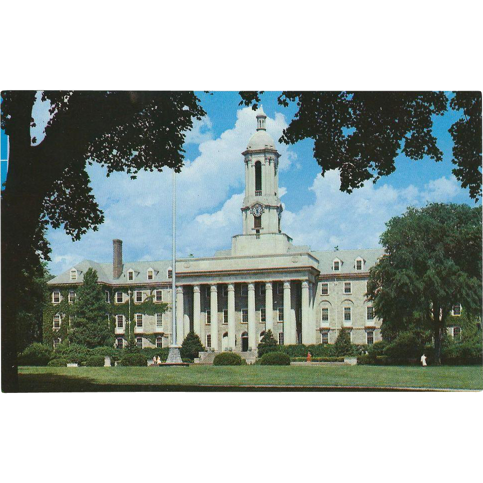 Old Main Penn State University College Pa Pennsylvania Vintage