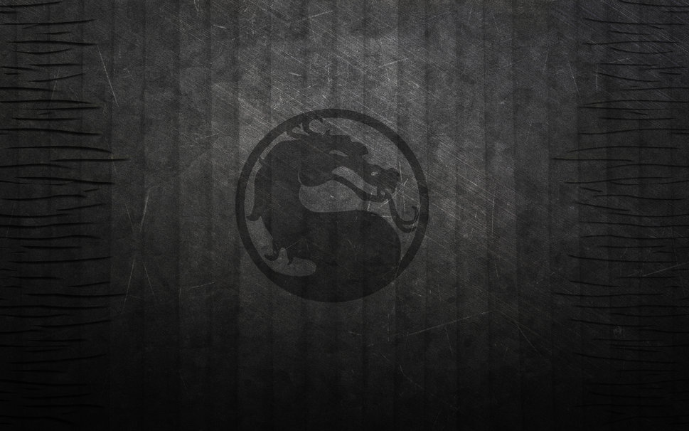 Texture dragon band black background mortal kombat logo wallpaper 969x606