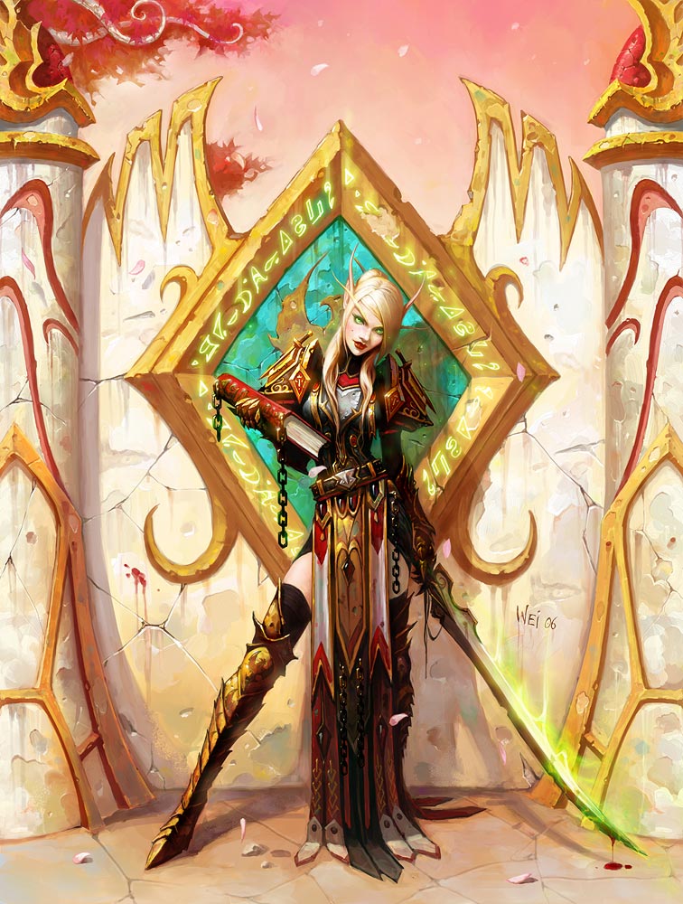 From World Of Warcraft This Is A Blood Elf Female Paladin Enjoy D